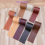 SUSHEN Home Decor Tape Floor Wood Grain Repair Realistic Skirting Line Furniture Renovation Duct Tape Adhensive  5M/Roll