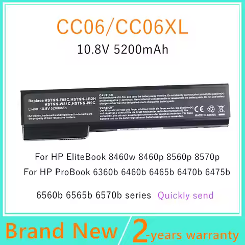 HSTNN-OB2G CC06 Laptop battery For HP ProBook 6360b 6460b 6465b HSTNN-OB2H HSTNN-OB2N 6470b 6475b 65