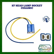 H7 Ceramic Headlight Bulb Socket Connector Plug Wiring Harness Heat Resistant