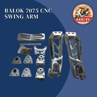 Balok 7075 CNC Alloy Swing Arm 34CM Adjustable For EV Bike Lion G1 E8S