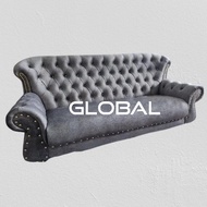Global Furniture Direct Factory 3 Seater Sofa Chesterfield Sofa Velvet Sofa Baldu