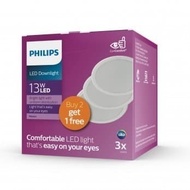 Philips Led Downlight Meson 13W 13Watt PACK 3free 1