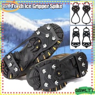 GSWLTT 1 Pair Ice Gripper Spike, 5/8 Teeth Universal Shoes Crampons,  Anti-Slip Spike Spike Grips Cl