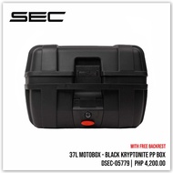 sec 32 liters voyager 37L kryptonite & 30L to 40L expandable hard plastic top box bracket with backr