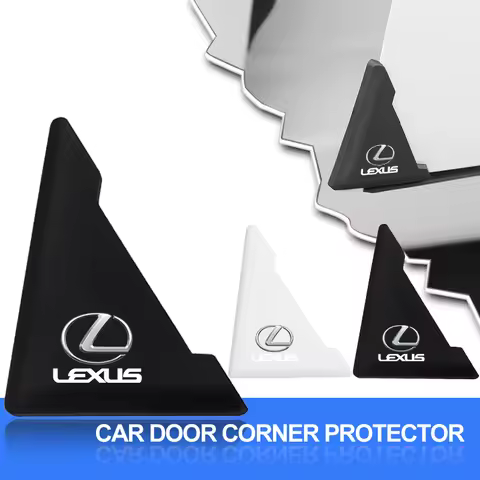 2pcs Car Door Corner Protection Decals 3D Sticker Car Styling For Lexus GX460 CT200H ES Fsport GS GX