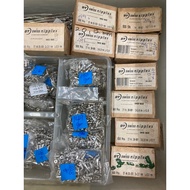 DT Swiss spoke nipples brass silver D2.0mmX L12mm. sold in set of 32pcs