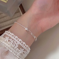 Hold Hengs Sterling Silver Minimalist Stitching Bracelet Female 2 0 5 Years Trendy Niche Design High