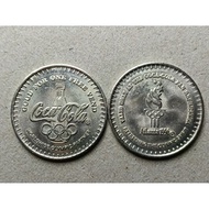 Token - Coca Cola Dispenser Token. 1996 Atlanta Olympic Games Logo And Circle Inscription.
