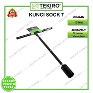 TEKIRO T-Socket Wrench Size 19 MM - T-Wrench 19MM