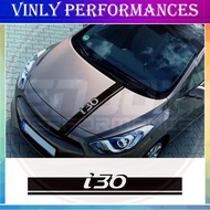 Car Hood Cover Engine Line Letter Sticker  Hyundai I30 i30n Tuning Auto Accessories Sport Bonnet Gra