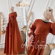 SALEE!!!!! MIDI DRESS MAXY ALETA AIR WOLF JUMBO/BAJU GAMIS POLOS