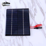 Homempire แผงโซล่าเซลล์5W 12V Polysilicon Epoxy Panels Portable DIY Solar Cell 136X110MM For 9-12V Battery Charging