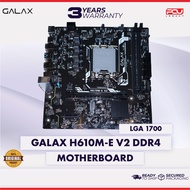 GALAX H610M-E V2 DDR4 MATX LGA1700 MAINBOARD (3 Years Warranty)