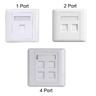 Faceplate 1 2 4 Hole Support Modular RJ45 & RJ11 N