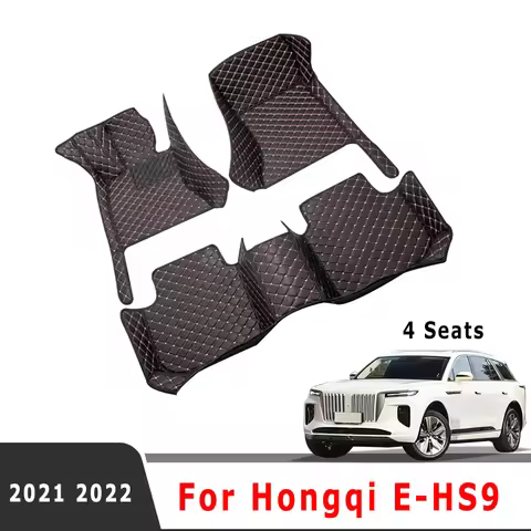 For Hongqi E-HS9 EHS9 E HS9 2021 2022 (4 Seats) Car Floor Mats Auto Interior Accessories Carpet Prod