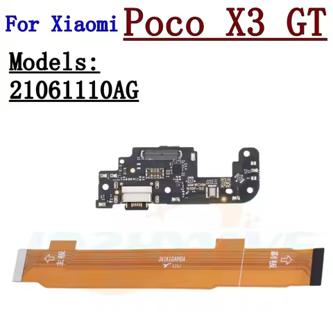 Charging Port Board For Xiaomi Poco X3 GT PocoX3GT USB Dock Connector Main Motherboard Flex Cable