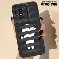 Vivo Y02 - Liquid Pro Camera Softcase Macaron Character Motif - Camera Protective Case - ALL TYPE hp