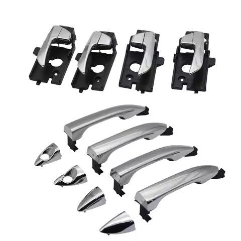 8PCS CHROME Outside Inside Car Door Handle For Hyundai i10 Grand i10 X 2014 2015 2016 2017 2018