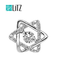 LITZ (9K) White Gold Diamond Pendant DP0035