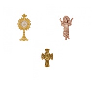 Children's Jesus brooch JHS Jesus Christ cross/ Peace pigeon cross/ Y109