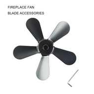Fan Blades 1Pcs Heat-Resistant Iron Grey Replacement 5 Blade Fan Aluminum Alloy