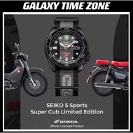 SEIKO 5 Sports SRPJ75K1 Honda Super Cub Limited Edition Automatic Nylon Black Grey Men’s Watch