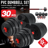 HTD Sport Dumbbell PVC Set 10 20 30 40Kg Alat Olahraga Fitness Angkat Besi