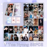 50-124pcs BT-S 11th Anniversary 2024 FESTA Laser Hologram Lomo Cards JIMIN MUSE POP UP MONOCHROME V 