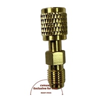 CYMX R32 R454B Refrigerant Brass Adapter, 1/4" Female to 1/4" Quick Couplers R32 Thread Adapter, Hig
