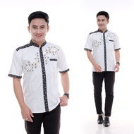 KEMEJA Koko Shirt Short Sleeve Combination Of prada batik And Embroidery