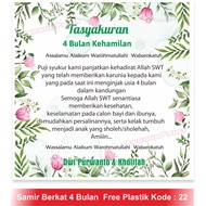 Samir Berkat 4-Month Pregnancy Greeting Card/ 7-Month Speech/ Mitoni/