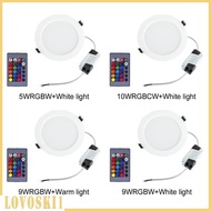 [Lovoski1] Led Downlights for Ceiling Dimmable RGBW, Recessed Ceiling Lighting for Living Room, Kitchen, KTV, Bars