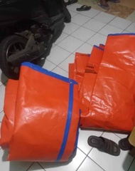 Terpal Tebal A20 Korea 5x5 5x6 5x7 5x8 5x9 5x10 Meter. Warna Biru Orange