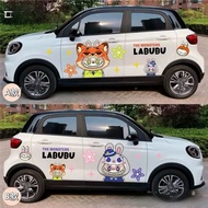 Suitable for zero Running T03 car sticker car body LABUBU LABUBU Creative Cute Cartoon Decorative st