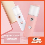 @Love Home@ Mini Facial Steamer Humidifier Nano Water Mist Sprayer Facial Steamer Spray Face Sprayer USB Rechargeable