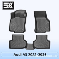 Suitable for Audi A3 2022-2025 3D All-Weather Material TPE Foot Mat Trunk Mat
