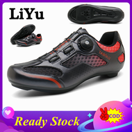（New Style）2022 LiYu Cycling Shoes For Roadbike Men Women Road Cycling Shoes Cleats Bike Shoes Professional Breathable Cycling Sports Shoes Self-Locking MTB Road Bike Shoes SPD Pedal Shoes Size 36-47