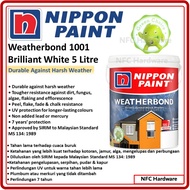 NIPPON PAINT Weatherbond 1001 Brilliant White 5 Litre