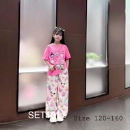 Đồ bộ bé gái quần áo bé gái 17-45KG mẫu MIUMIU cá tính quần áo trẻ em hàng hè chất liệu thoáng mátm