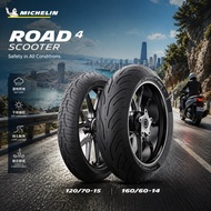 Michelin Tayar Pilot Road 4 Scooter 120/70-15 160/60-14 Tubeless