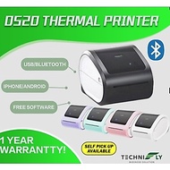D520 Thermal Printer USB Bluetooth (Mac & Windows) Phone PDF Printing Waybill Barcode Shipping Label
