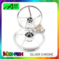 AJI RACING FG 511 SPORT RIM FOR YAMAHA Y15ZR | Y16ZR | LC135 | SRL / HONDA RS150 (SILVER CHROME)