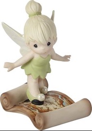 Precious Moments 202035 Disney Tinker Bell Faith, Trust, and Pixie Dust Bisque Porcelain Figurine