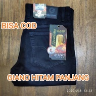 GIANO BLACK LONG PANTS BLACK PANTS REGULAR JEANS BLACK PANTS JEANS