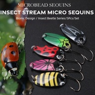 BOOMLIFE1238C 5 Pcs/Set Spoon Fishing Lure, 1.5G 2.5G 3.5G 5G Weight UV Coated Spinnerbait Lure, Seq