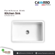 CAVARRO Fireclay Farmhouse Sink CFS301810