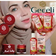 ORI CREAM SATU PAKET GECELI pemutih-cream glowing paling ampuh-pemutih-wajah glowing ORI siang malam penghilang flek hitam membandel skincare asli cepat ORI cewek cowok 1 paket whitening cream ms glow scarlett farma hn wardah fair and lovely collagen