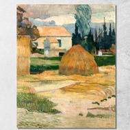 Landscape Near Arles Paul Gauguin pgg47 Canvas Print