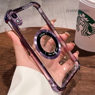 For Vivo Y91C Y93 Y1S Shockproof Electrical Transparent High Definition Phone Case Beauty Magnetic S