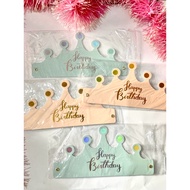 Plain HBD Birthday Crown/ Birthday Crown
